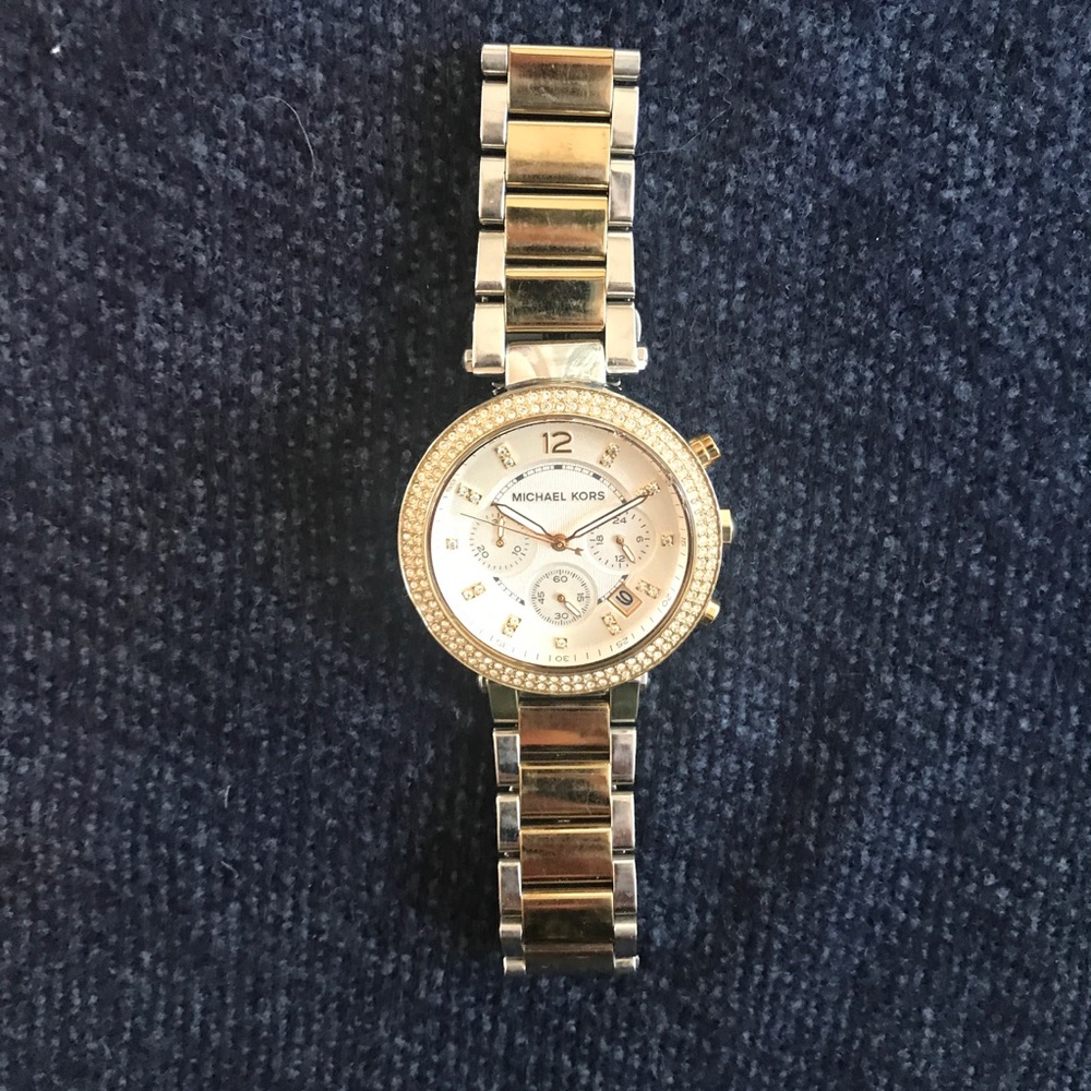 Michael Kors Two-Tone Parker Watch
